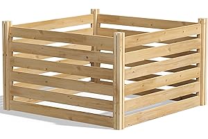 Greenes Fence Cedar Wood Composter, 23.25 Cu ft / 173.92 gallons - Made in USA with North American Cedar