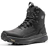 WIDEWAY Men's Lightweight Tactical Boots Non-Slip Military Work Boots For Men Comfortable All Day Side Zipper Black Hiking Boot Shoes Mens Botas de trabajo para hombres