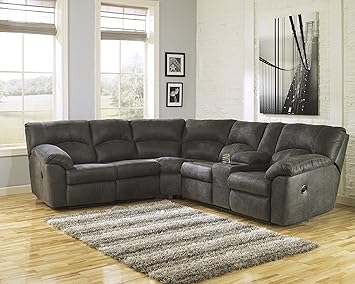 Amazon Com Furnituremaxx Tambo Contemporary Pewter Microfiber