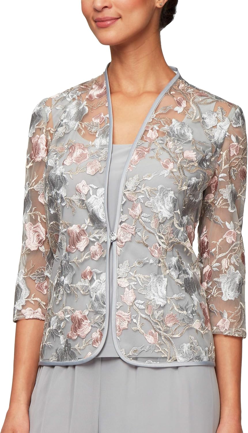 Alex Evenings Women's Printed Twinset with Tank Top and