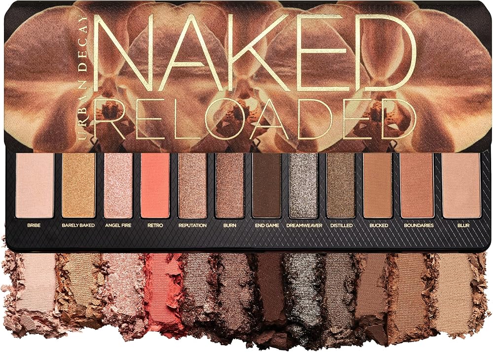 Urban Decay Naked Reloaded Eyeshadow Palette 12 Warm Neutral Matte Metallic