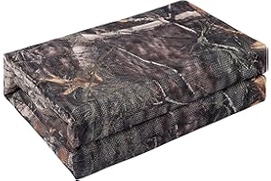 WINWAY 300D Camo Burlap Camouflage Netting Quiet Mesh Net for Hunting Sunshade Camping Concealment Shooting Blinds…