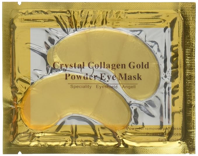 10/20/30/50/60/80/100 pairs wholesale New Crystal 24K Gold Powder Gel Collagen Eye Mask Masks Sheet Patch, Anti Ageing Aging, Remove Bags, Dark Circles & Puffiness, Skincare, Anti Wrinkle, Moisturising, Moisture, Hydrating, Uplifting, Whitening, Remove Blemishes & Blackheads Product. Firmer, Smoother, Tone, Regeneration Of Skin. Suitable For Home Use Hot or Cold. (30 pairs)