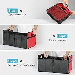 Simple Deluxe Car Trunk Organizer, 2 Compartments