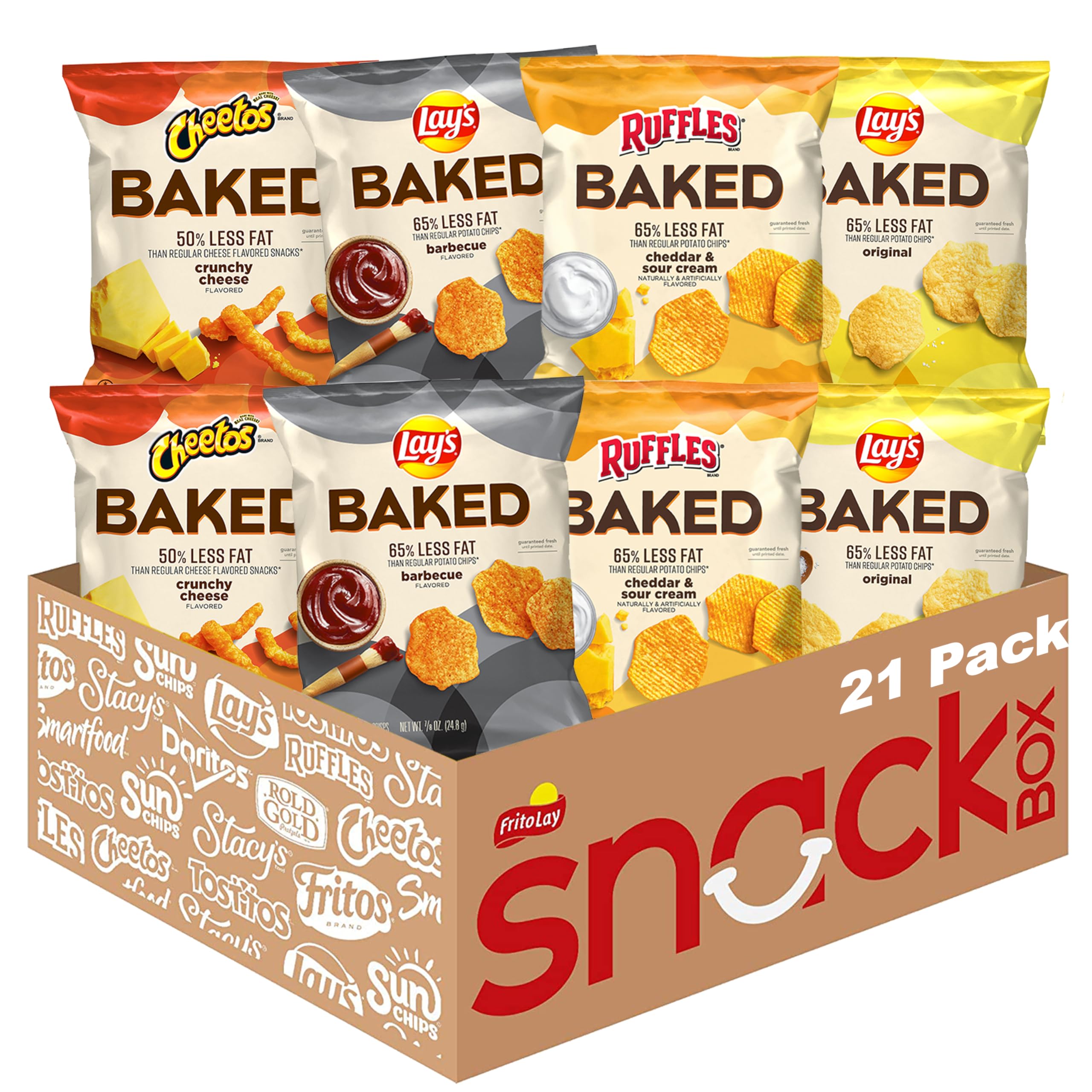 Photo 1 of ***BB Jul 29/25***

Frito-Lay Baked Variety Pack, 0.875 Ounce Snack Bags (Pack of 21)