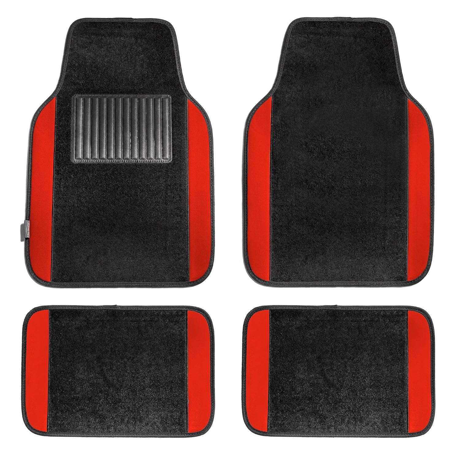 Best Floor Mats Reviews FH Group F14407RED Premium Full Set Carpet Floor Mat