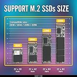 EZDIY-FAB Quad M.2 PCIe 4.0/3.0 Expansion Card w/ Heatsink RAID-on-CPU VROC view 5