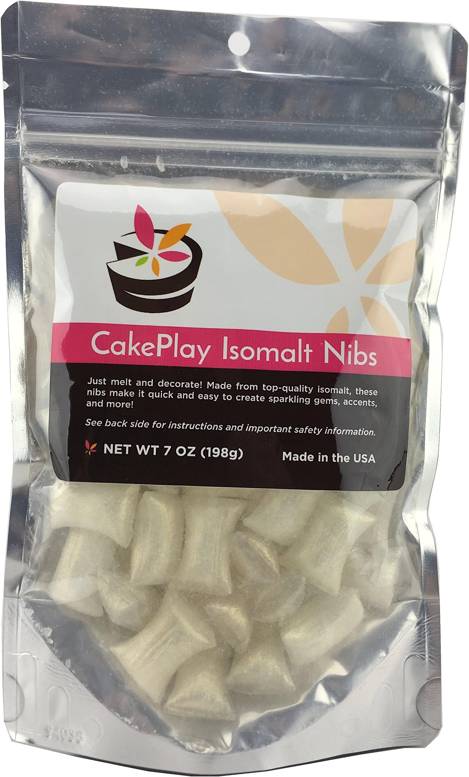 CakePlay Isomalt Nibs - Pearl