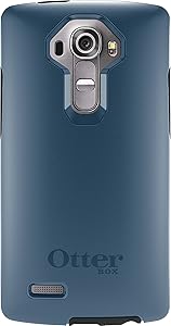 OtterBox Symmetry Case for LG G4 - Retail Packaging - Dark Deep Water Blue/Slate Grey (Not Compatible with Leather LG G4)
