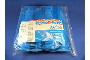 IONITE 100x Fluoride Arch Foam Trays Dental Dual Large Blue Pack Disposable Cubetas
