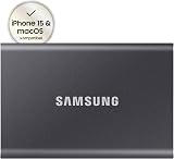 Samsung T7 Portable SSD 1 TB USB 3.2 Gen2 External Titanium Grey MU-PC1T0T/WW view 3