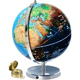 Get Life Basics 13&rdquo; Illuminated Constellation World Globe for Kids &amp; Adults