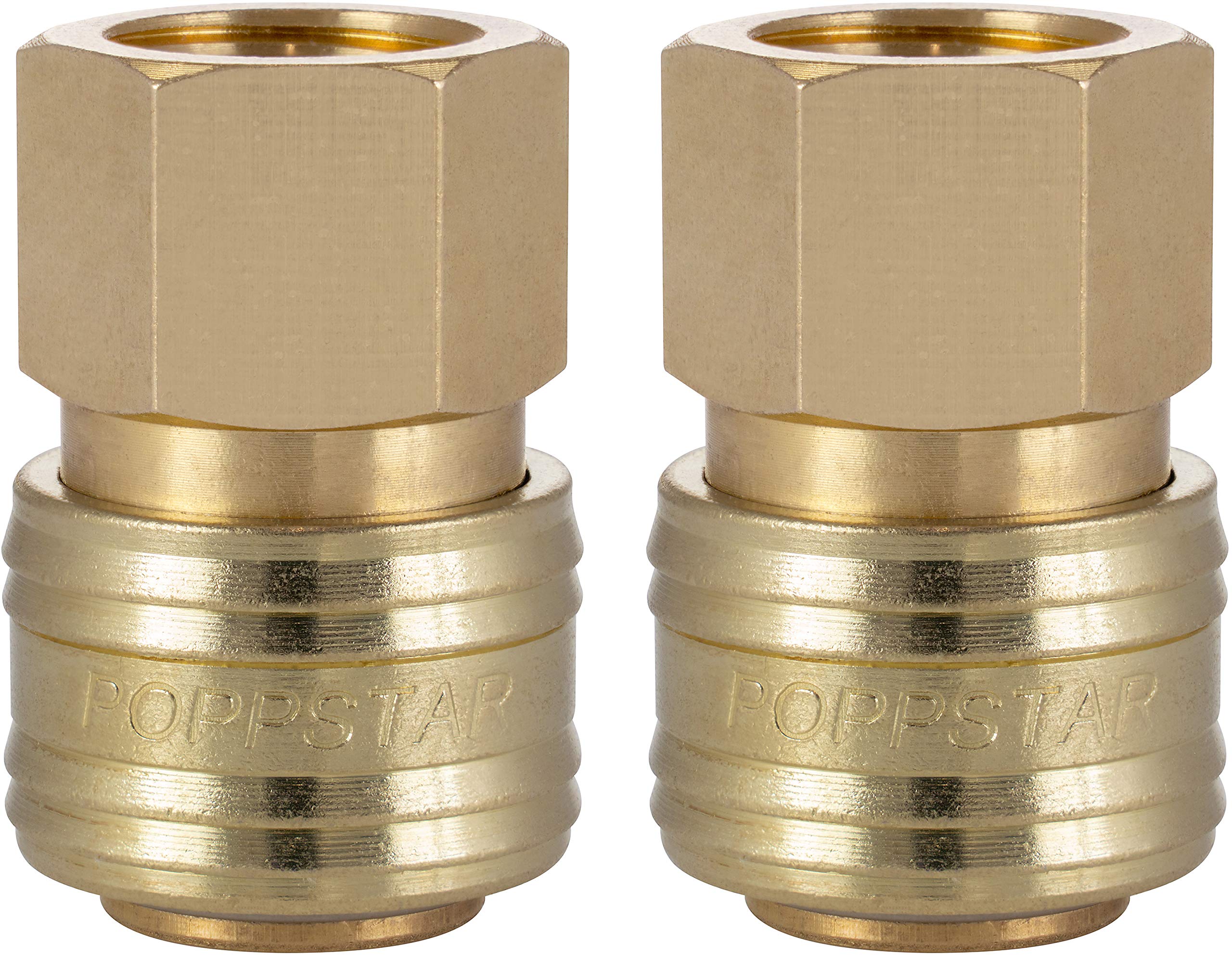 Poppstar 2X Quick Coupling Compressed Air NW 7.2 mm 3/8" Internal Thread for Compressed Air Fittings