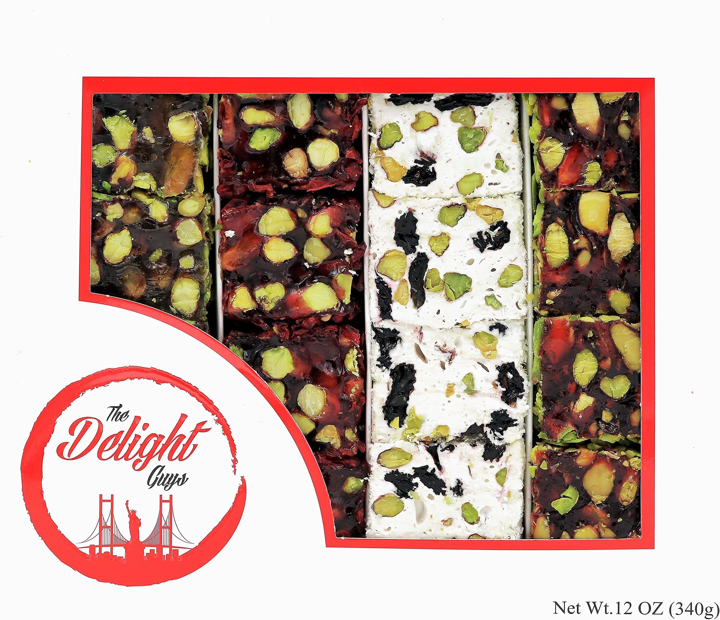 Luxury Dark Chocolate Coated Turkish Delight w/ Double Pistachio – Fresh, Handcrafted Chocolates for Valentines Day!