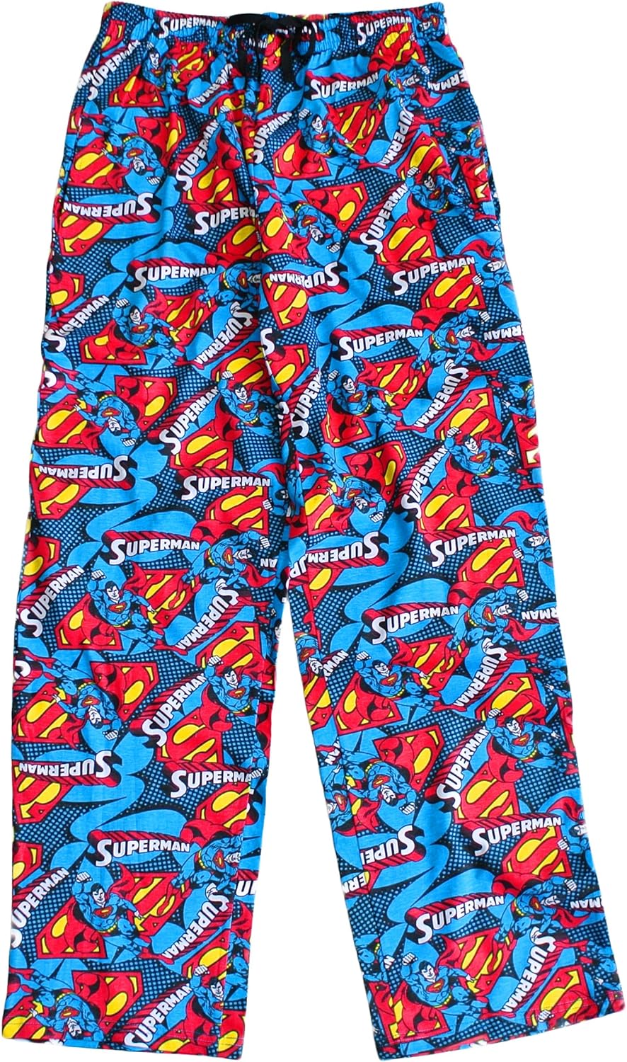 Men's Superman Lounge Pants Small to Extra Large Superman Pyjamas