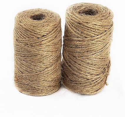 Gruntek Cordel De Yute Natural 2mm X 100 M 2 Rollos Cuerda De Yute Hilo Macrame Para Jardineria Decoracion Tarjetas De Regalo Color Natural Amazon Es Jardin