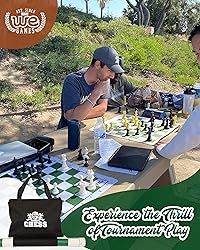 WE Games Best Value Tournament Chess Set w/ a Green