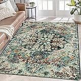 Lahome Area Rugs 6x9, Washable Area Rugs for Living Room Non Slip Bedroom Dining Room Rug, Large Bohemian Soft Stain Resistan