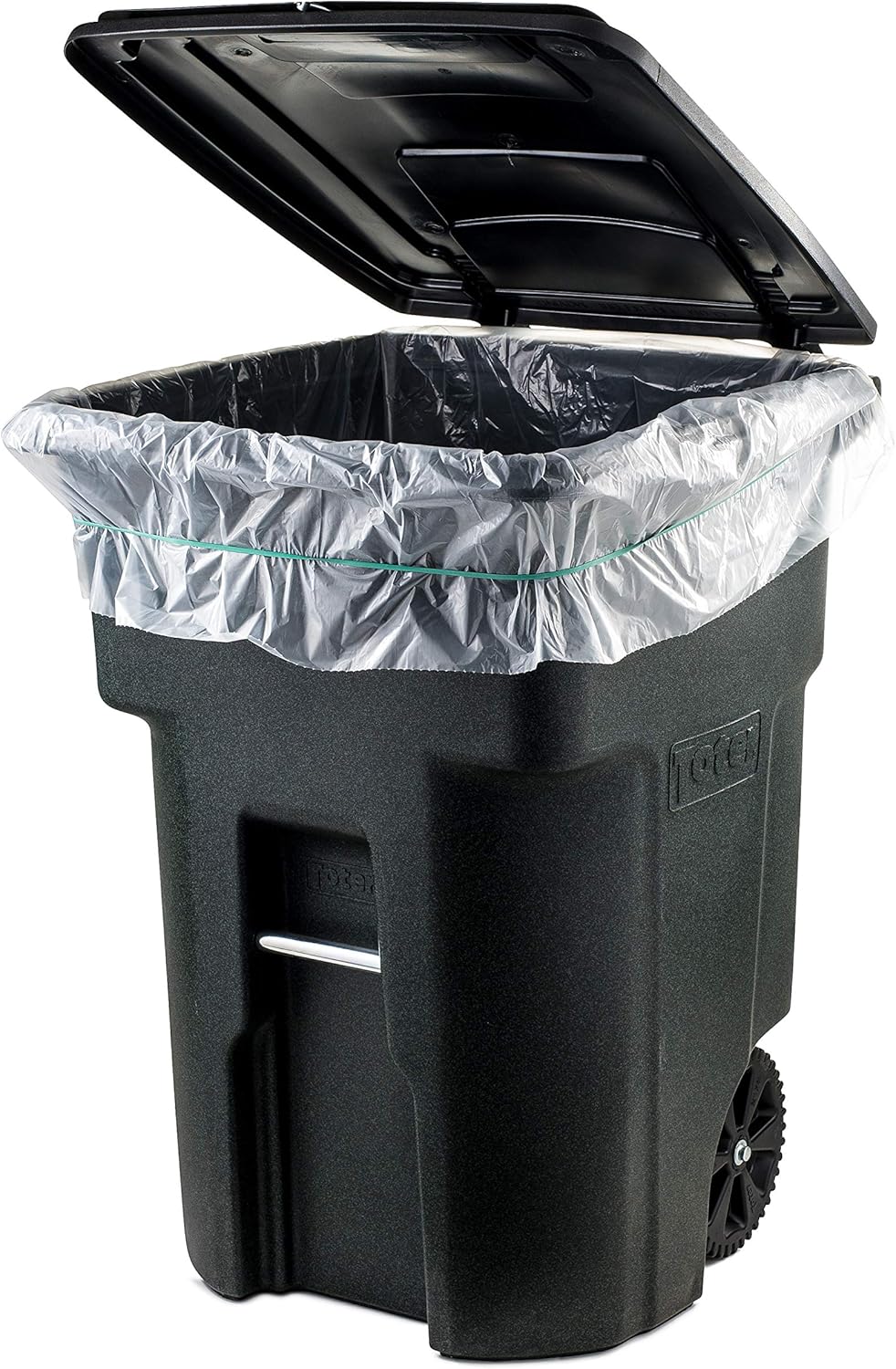 Plasticplace 64 Gallon Toter Compatible Trash Bags, 1.5 Mil, Clear, 50 / Case W65LDCTL 50" x