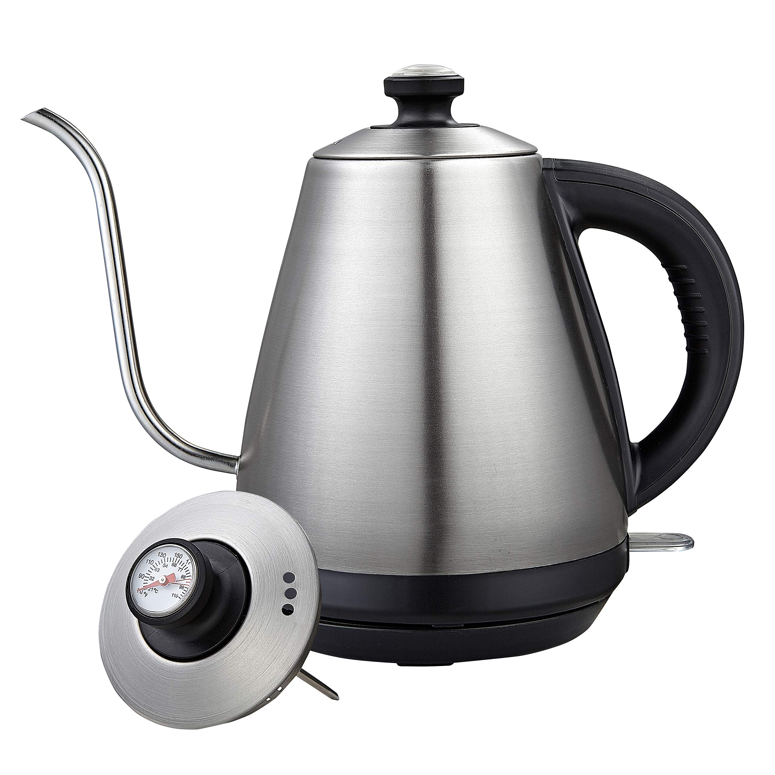 Buy Pour Over Coffee Kettle with Builtin Thermometer Fast Boil 1.0L