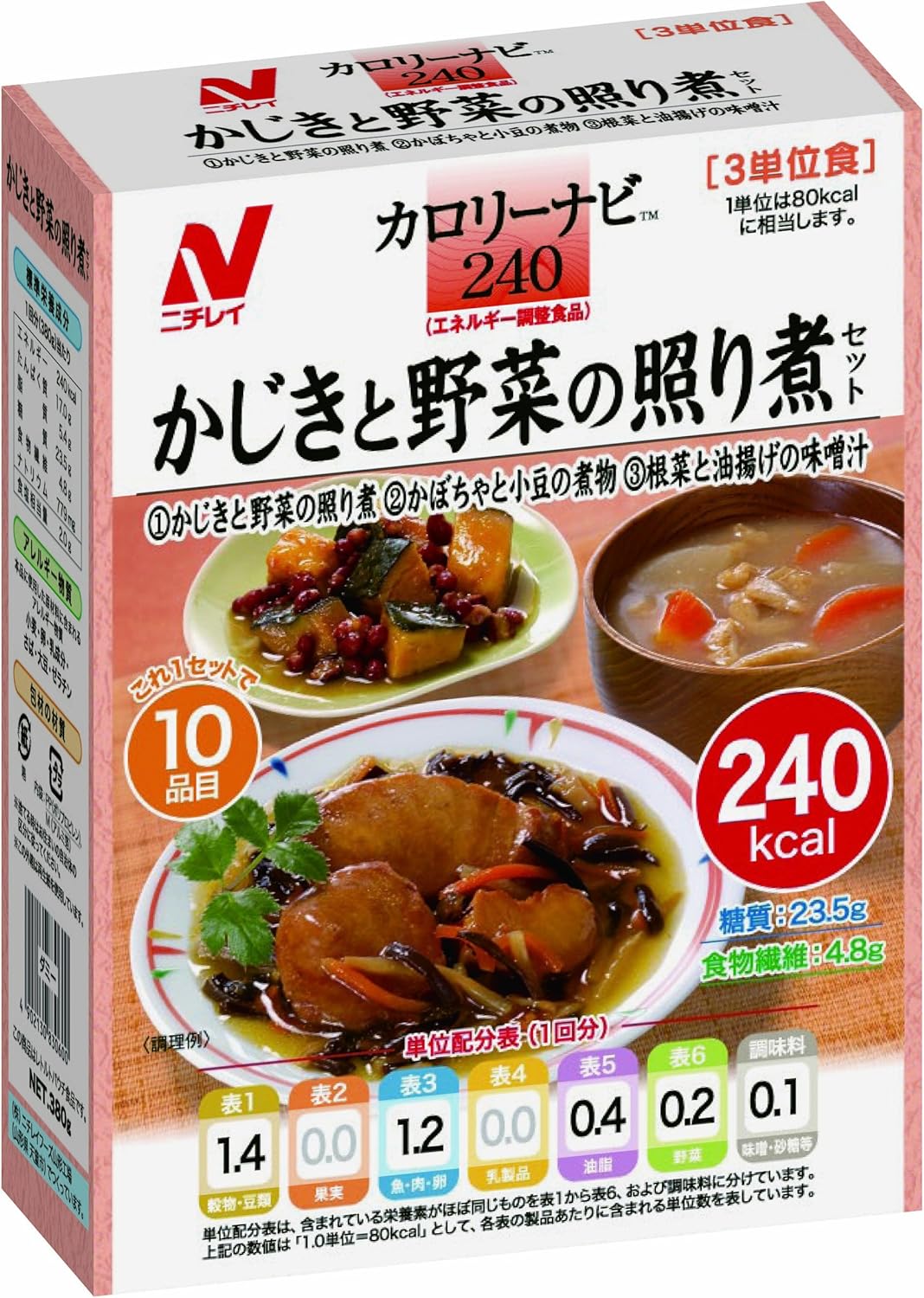 ニチレイ カロリーナビ240 かじきと野菜の照り煮セット 380g ニチレイ レトルトおかず 通販 Amazon