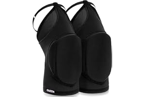 Queen Wear – Black Fire – Pole Dance Knee Pads – Perfect Woman Protection for Ballet Modern Dance and Indoor Sports… (S)