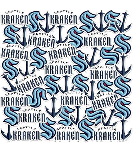 30 PCS Seattle Kraken Hockey Stickers - Waterproof Vinyl Decals For Water Bottles, Laptops, Cars & More
