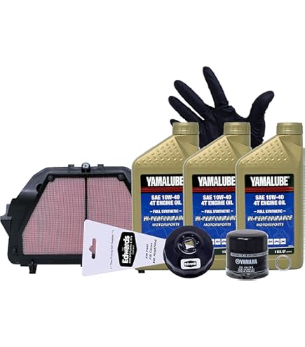 Ölwechsel-Set Für Yamaha YZF R6 600 (2006–2007) – 3x Bardahl 10W50 + 1x HifloFiltro HF204