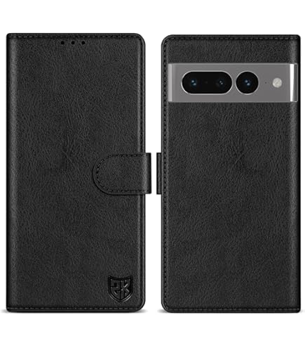 XYX Funda Tipo Cartera Para Google Pixel 7 Pro, Correa Cruzada De Piel Sintética, Organizador De Acordeón, Tarjetero Con Cordón Ajustable, Color Negro