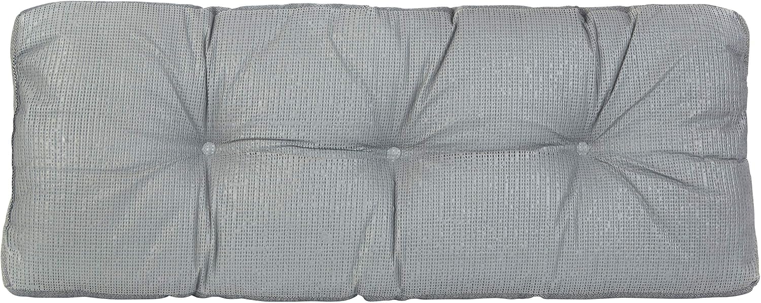 Klear Vu The Gripper Non-Slip Tufted Omega Universal Bench Cushion, 36", Gray