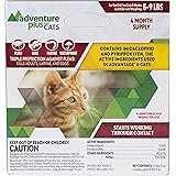Adventure Plus Triple Flea Protection for Cats – Spot on Flea & Tick Prevention for Cats between 5-9lbs – 4 Doses