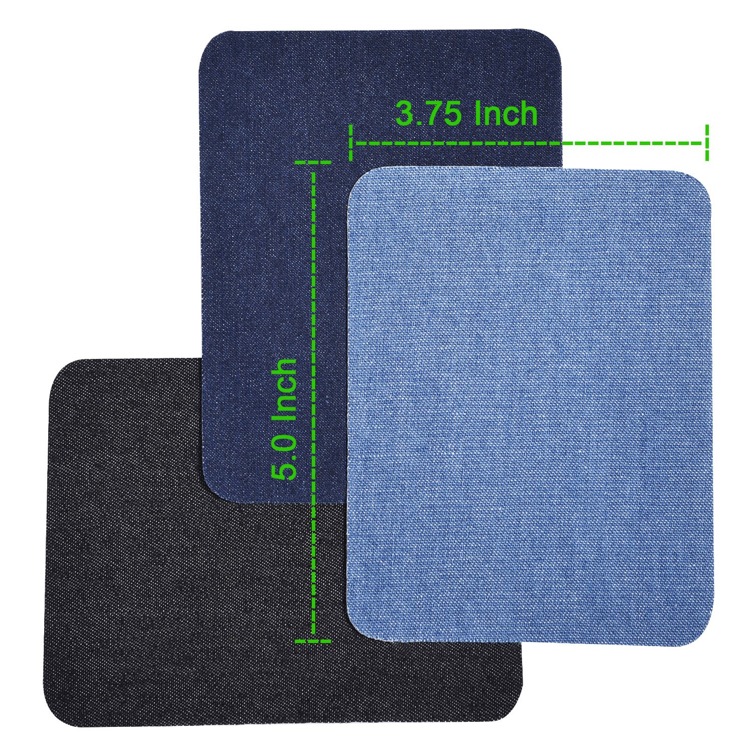 12 Pieces Iron On Patches Iron On Denim Cotton Patches Iron-On Repair ...