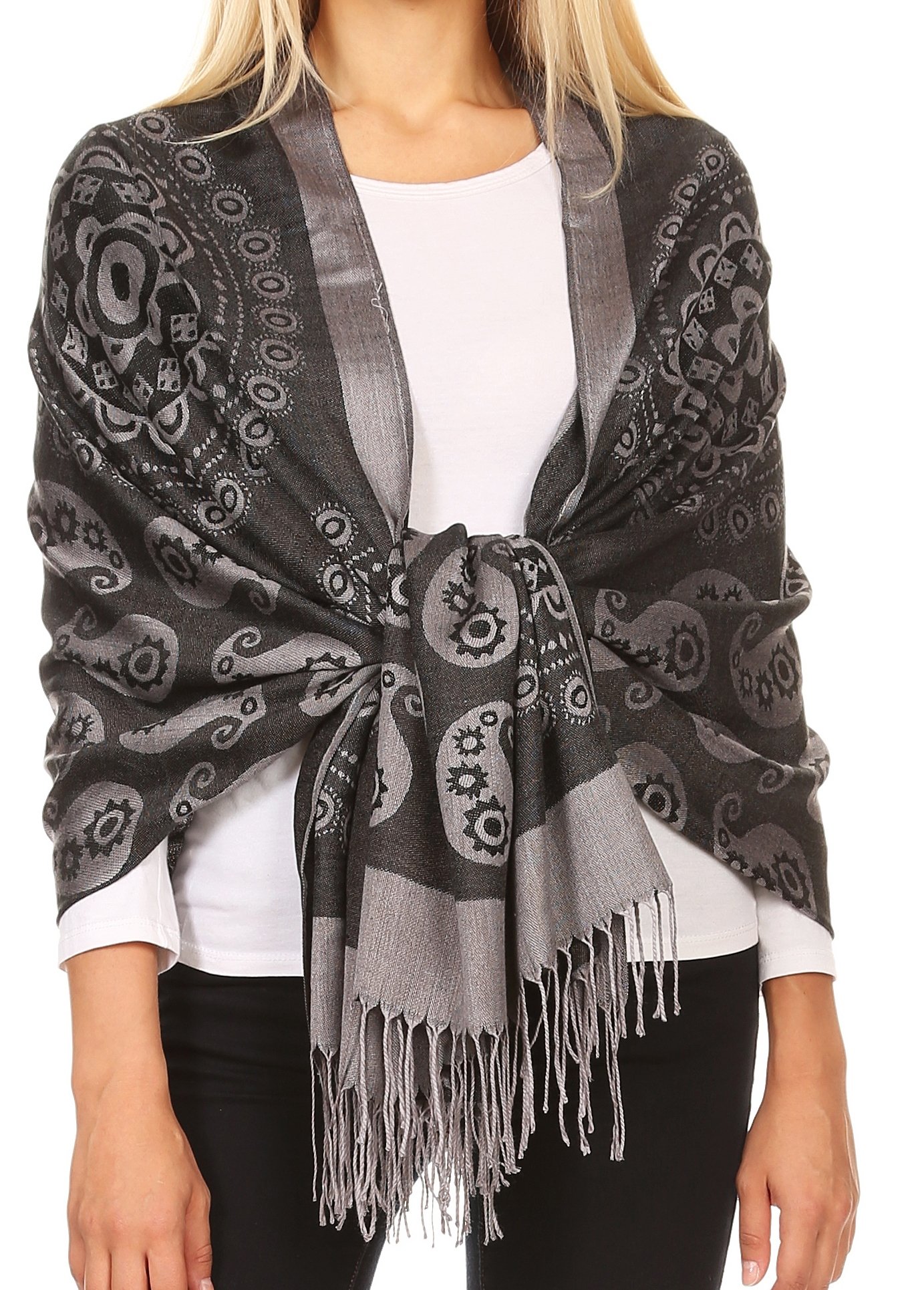 Chal Pashmina Sakkas Para Mujer - Suave, Reversible Y Multiusos