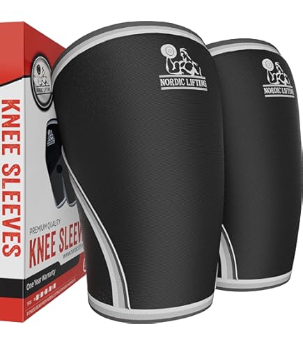Amazon.com: LiftingLarge Titan TKS 7mm Knee Sleeves USPA - IPL