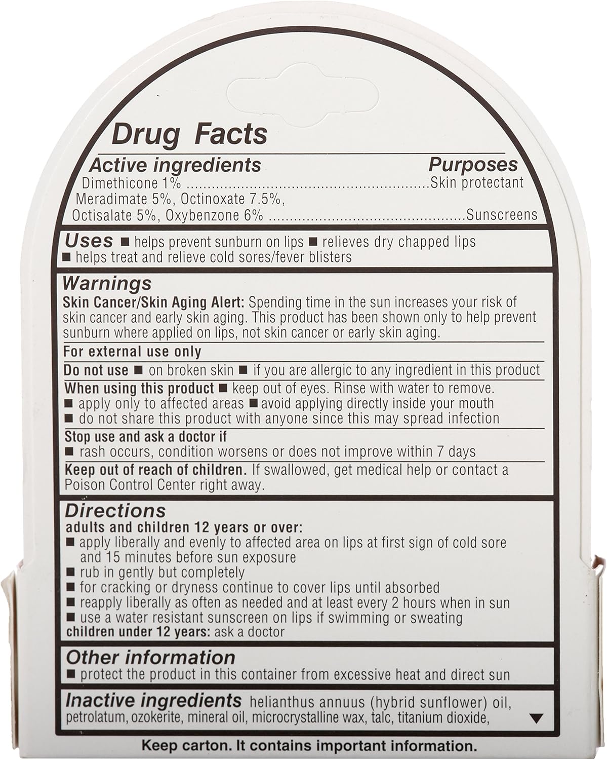 Herpecin L Lip Balm Stick, SPF 30 & Lysine, 0.1 Ounce Tube: Home & Kitchen