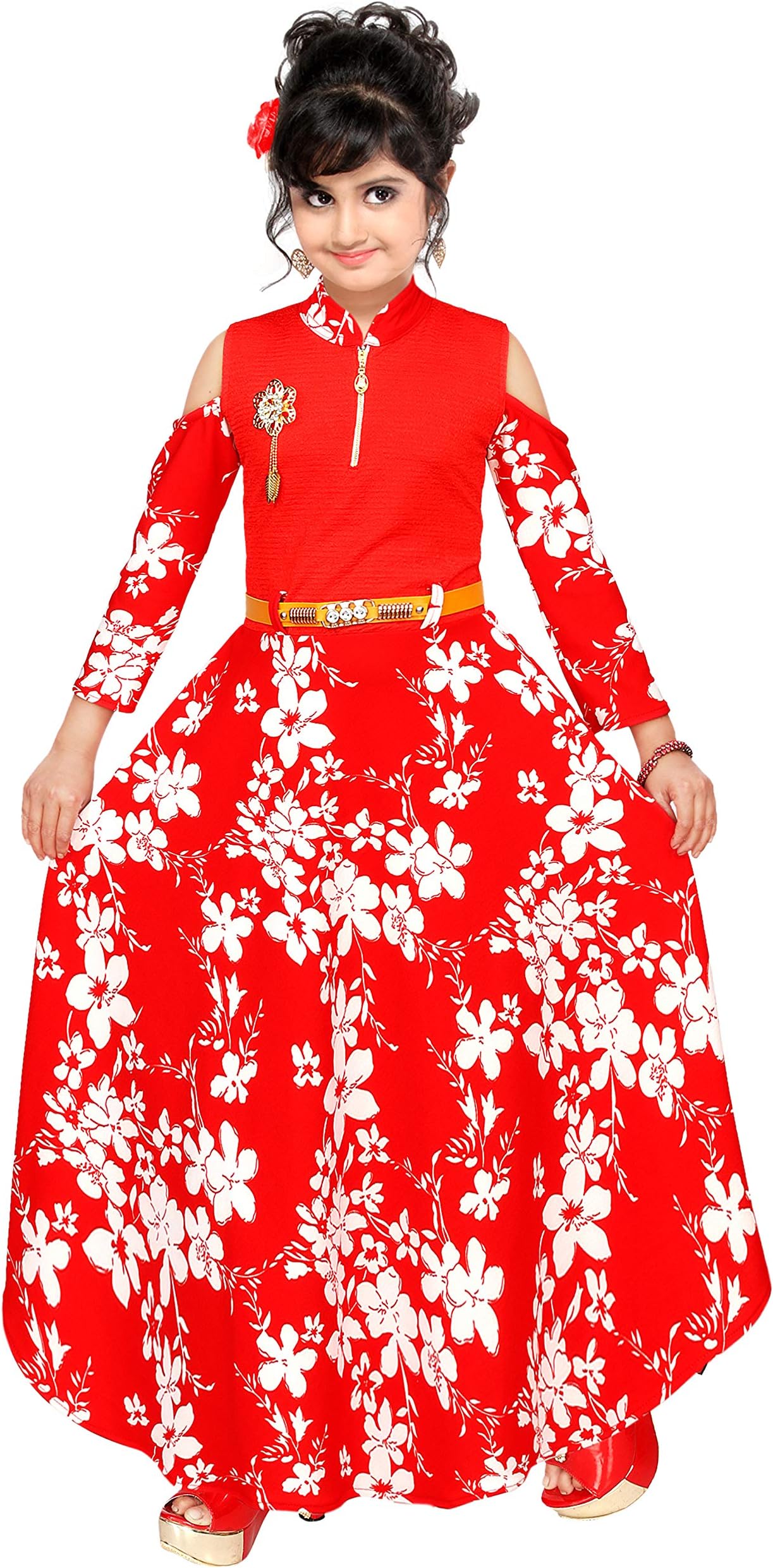 ARK DRESSES , Girls Fancy Floral Dress