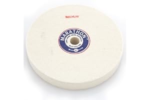 MARATHON 100% WOOL FROM AUSTRALIA BEST FELT USA BFC Marathon 6" x 3/4" Felt Polishing Wheel 5/8" Arbor Hole (Medium)