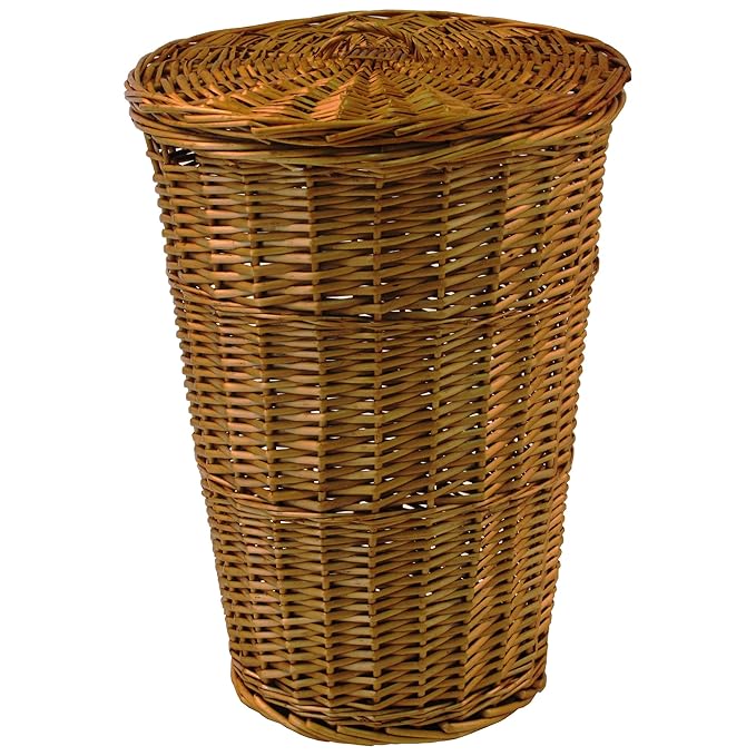 Laundry Hampers Home Seville Classics Lidded Foldable Water Hyacinth