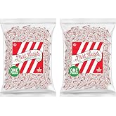 Atkinson's Natural Mint Twists Peppermint, Red and White, 2 lb Candy Bag | Bulk wrapped soft mints, gluten free, kosher, vegan. Great for events and dishes. Texas made since 1932.