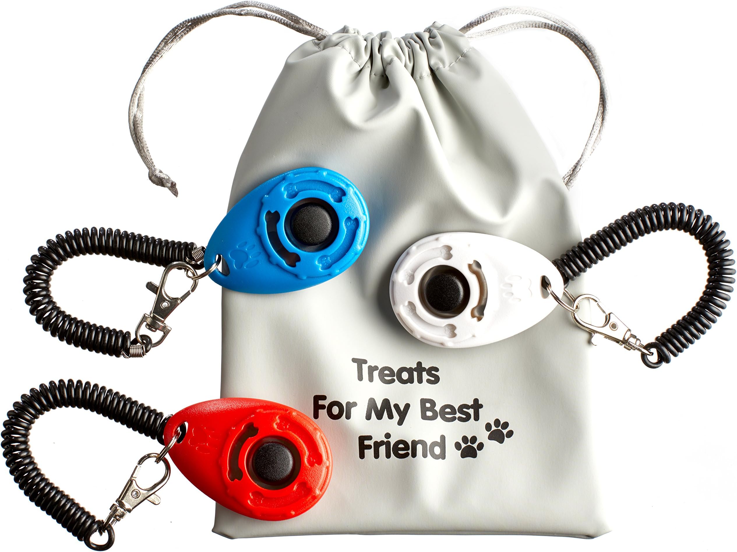 YHmall 3 Pack Dog Whistle to Stop Barking, Adjustable Pitch Ultrasonic Training Tool Silent Bark Control for Dogs- 3 Free Lanyard Strap (S08)