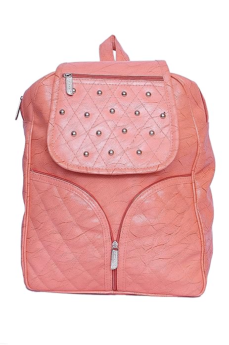 pink company backpack
