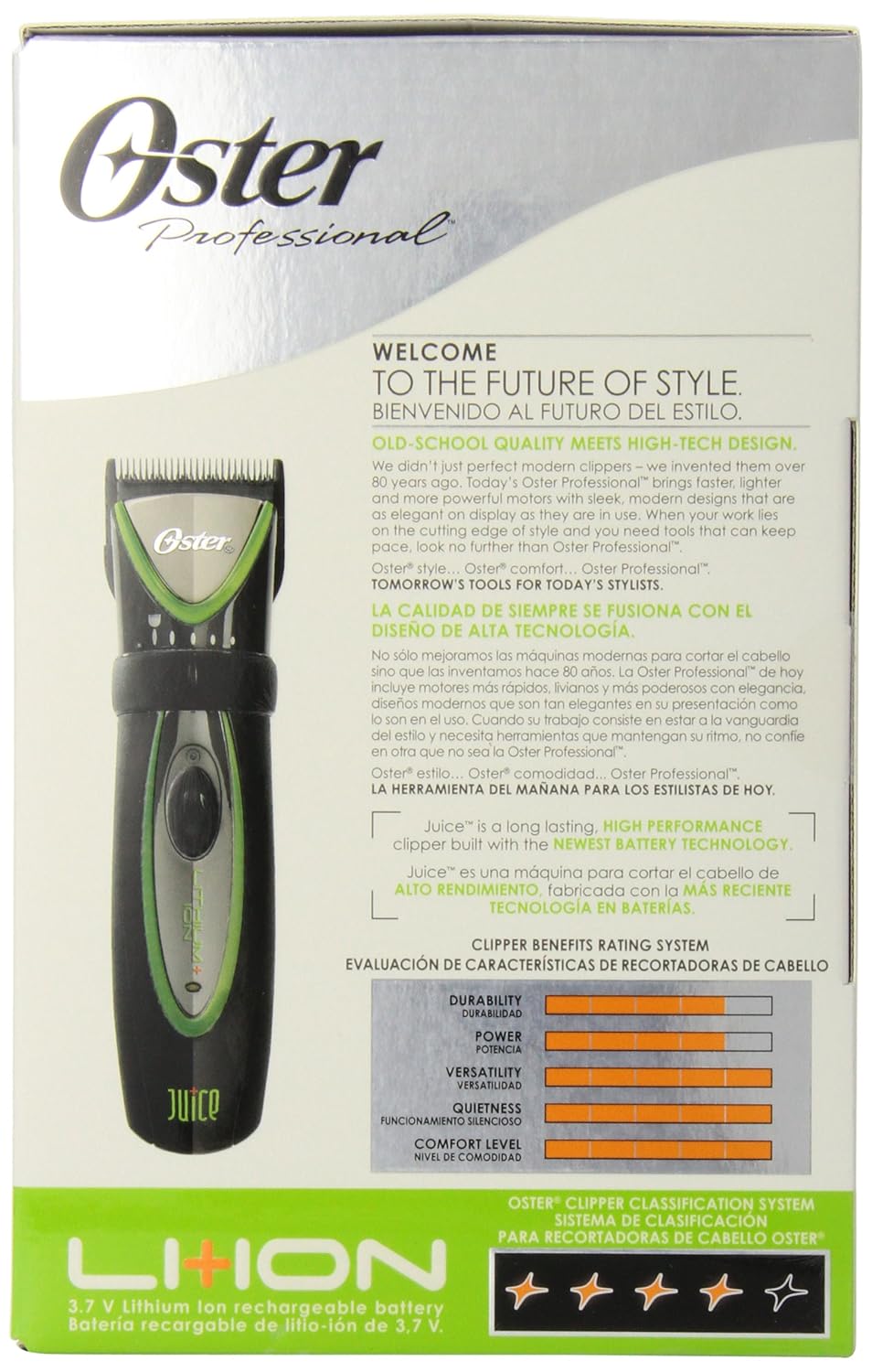 oster juice cordless clippers