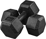 Yaheetech 4 kg Dumbbells Set of 2 Hex Grip Home Gym Strength Training 8 kg