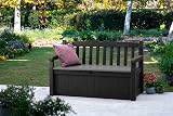 Keter Eden Bench 265L Outdoor Storage Box Graphite Light Grey view 8
