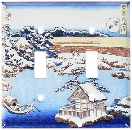 Art Plates Hokusai Sumida River Switch Plate Double Toggle