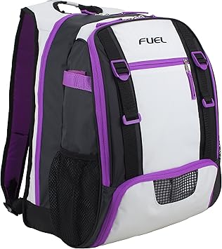 purple soccer bag