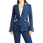 Cinq à Sept Womens Pearl Embellished Milly Jacket