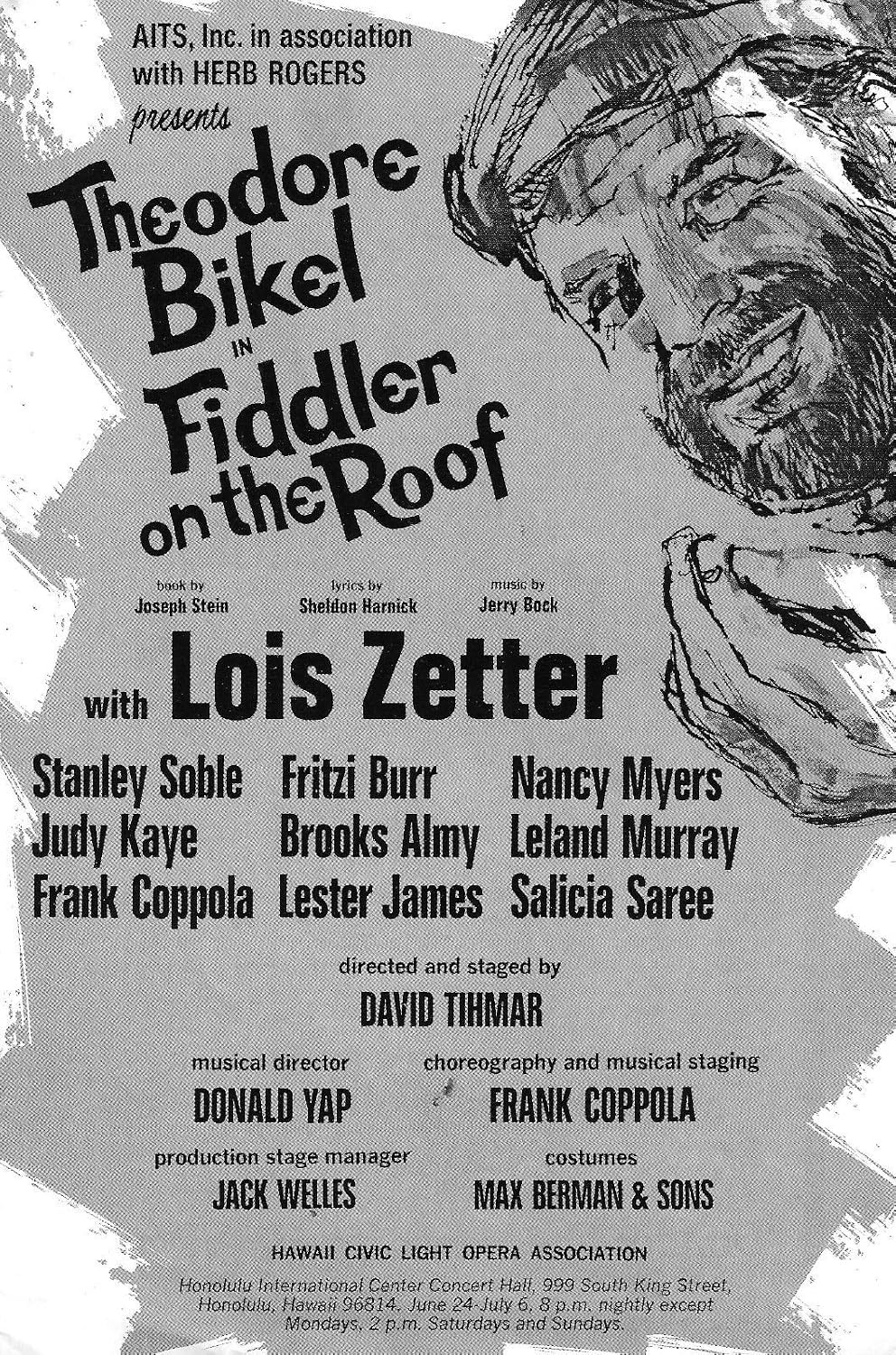 Theodore Bikel Fiddler On The Roof Judy Kaye 1969 Honolulu Hawaii Playbill At Amazon S Entertainment Collectibles Store Aunque el nombre de honolulu se refiere al área urbana en la costa sureste de la isla de oahu. theodore bikel fiddler on the roof
