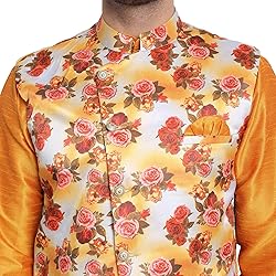 SKAVIJ Men's Kurta Pajama and Jacket