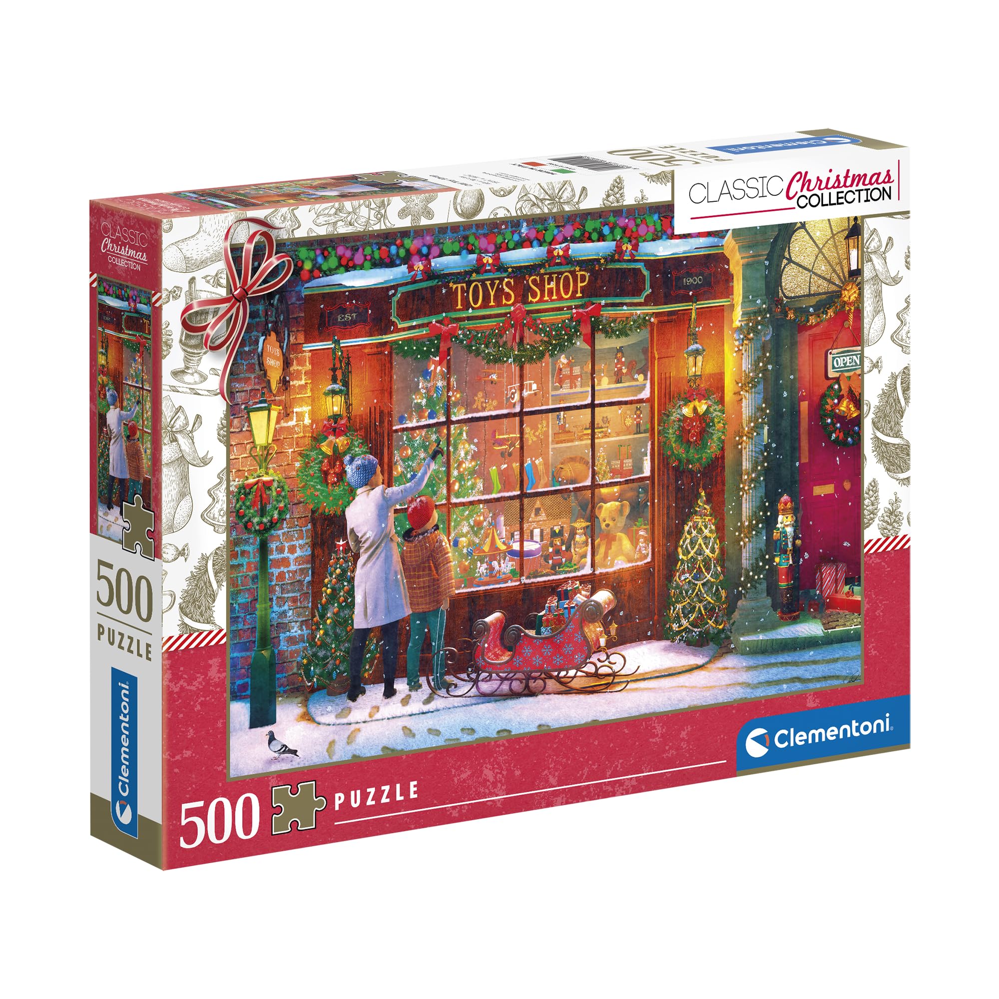 Clementoni Jigsaw Puzzle Collection - Old Toy Shop 500 Pieces - Puzzle For Adults 14-99 Years, Gift For Men/Women, Made In Italy, 81496
